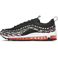 Nike Air Max 97 Just Do It Men's Women's Sneakers 10.6 inches (27 cm), black/total orange/white