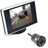 2 in 1 Auto Parking Assistance System and 3.5 Inch Color LCD Car Video Monitor with 18.5mm Car CCD Rear View Camera