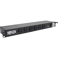Tripp Lite DRS-1215 14-Outlet Economy Network Server Surge Protector, 1U Rack-Mount, 15 feet Cord, 3000 Joules, AC 120 V - 19 inch rack