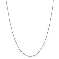 JewelryWeb 14k Gold 1.2mm Cable Chain Necklace - Length Options: 14 16 18 20 24