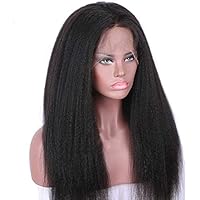Long Curly Straight lace Front Wig Curly bob Wig for Black Women no Glue Natural Black Hair 130% Density 26 inches
