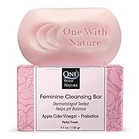 One With Nature Feminine Cleansing Bar Soap Petal Fresh 3.5 oz Bar Soap