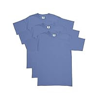 Yazbek Men's Heavy Weight (5.9-Ounce) Crew Neck Short Sleeve T-Shirt - 3-Pack