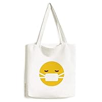 Sick Head Yellow Cute Online Chat Tote Canvas Bag Shopping Satchel Casual Handbag