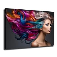UUV Canvas Wall Art Hair Salon Poster Decor Modern Art Prints Lving Room Wall Art HD Picture Posters For Room Aesthetic (20x30inch-No Framed)