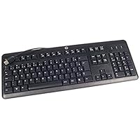 HP 672647-033 Keyboard Black USB QWERTY UK English