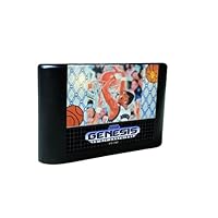 Royal Retro David Robinson's Supreme Court - USA Label Flashkit MD Electroless Gold PCB Card for Sega Genesis Megadrive Video Game Console (Region-Free)