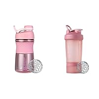 BlenderBottle SportMixer Shaker Bottle and ProStak System for Protein Shakes and Supplement Storage