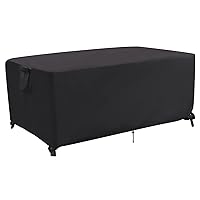 Outdoor Dining Table Cover,60 Inch Rectangle Patio Dining Table Cover,Waterproof Outside Table Cover Furniture Cover - 60 X 38 X 28 Inch