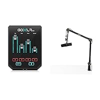 TC Helicon GoXLR MINI Online Broadcast Mixer with USB/Audio Interface and Midas Preamp & Shure by Gator Deluxe Articulating Desktop Podcasting Mic Boom Arm with Cable Management Channel