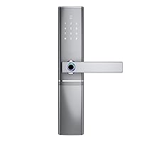 Recognition Smart Door Lock Digital Door Lock with Remote Lock (Color : Black, Size : 37.5cm)