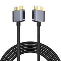 Dual USB-C Cable Only Work for Docking Station Dual Monitor TOBENONE Hub for MacBook Pro/Air (UDS014)