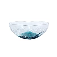 GMOIUJ Japanese Glass salad bowl ink heart bowl Crystal Glass tableware dessert bowl Multipurpose (Color : D, Size : 5cm*11.7cm)