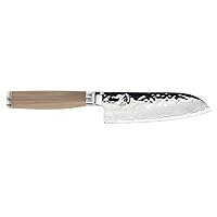 Shun Santoku Knife Asian Knives, 5.5 Inch, Blonde