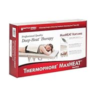 Thermophore MaxHEAT Deep-Heat Therapy Moist Heat Pad, Treat Inflammation, Arthritis and Muscle Stiffness, Auto-Off Timer, Washable Fleece Flannel Cover (Medium/Joint - 14