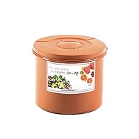 Premium Kimchi, Sauerkraut Container Probiotic Fermentation with Inner Vacuum Lid Round (2.1 gal/ 8L)