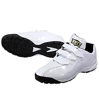 Baseball Z ZETT Limited Baseball Up Shoes Training Shoes Velcro Velcro Velcro Lafiette Trelchue for Boys 7.5 inches (19 cm) BSR8017G Baseball Supplies Swallow Sports White x White (1111) 7.5 inches