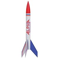 1225 Alpha Rocket, Each - White, Red and Blue