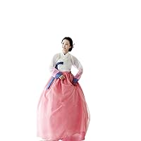 Korean Hanbok Dress Custom Made Korean Traditional Bride Wedding Hanbok Dress Korean High Waist Hanbok Pink