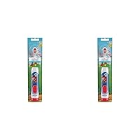 Spinbrush Super Mario Kid’s Electric Battery Toothbrush, Soft, 1 ct, Character May Vary (Pack of 2)
