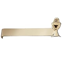 First Communion Host in Chalice Tie Bar Clip for Son, Grandson, or Nephew, Clothing Accessory and Religious Gift, 1 1/4 Inches
