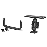 Humminbird 740199-1 GM H7R2 Helix 7 Model Gimbal Mount & Scotty 0163 Ball-Mount Fish Finder and Universal Mounting Plate, Black, Large