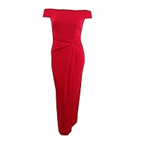 Lauren Ralph Lauren Women's Cap-Sleeve Crepe Gown (10, Red)