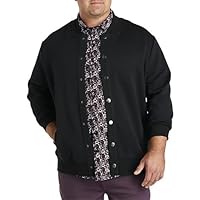 DXL Synrgy Men's Big and Tall Herringbone Pattern Knit Jacket