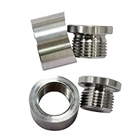 M18X1.5 Bung and Plug Notched Style Bung and Plug Stepped Notched Style Mounting Bung and Plugs (2 Bungs/2 Plugs)
