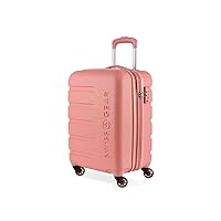 SwissGear 7366 Hardside Expandable Luggage with Spinner Wheels, Coral Almond, Carry-On 19-Inch