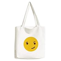 Cool Confident Cute Online Face Cartoon Tote Canvas Bag Shopping Satchel Casual Handbag