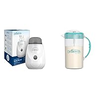 Dr. Brown's Baby Bottle Warmer, Sterilizer & Formula Mixing Pitcher Bundle - Warm Bottles in 80 Seconds, Sterilize Parts, Mix 32oz Formula