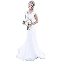 Lace Applique Wedding Dresses Long White Dress Mermaid Bridal Gowns