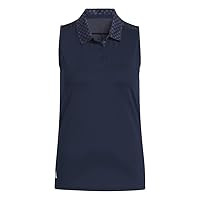 adidas Women's Ultimate365 Print Sleeveless Golf Polo Shirt