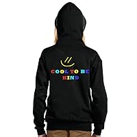 Cool to Be Kind Kids' Full-Zip Hoodie - Cute Hooded Sweatshirt - Word Print Kids' Hoodie