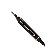 FastCap Long Nose Permanent Marker with Wide Chisel Point for Tool Foam Tracing - Perfect for Contractors and Technicians - Black, Bold 3mm Tip, Thin 1 mm Tip - 80553