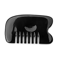 Fine massage comb round big tooth comb horn comb scraping massage comb