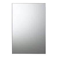 N-8 Bath Mirror, Replacement Mirror, Approx. Height 24.0 x Width 15.9 inches (61 x 40.6 cm), Thickness 0.2 inches (5 mm), Moisture Resistant, Easy Installation, Made in Japan, 1 Piece