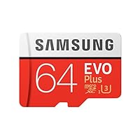 Samsung Evo Plus MicroSDXC 64 GB Memory Card with Adapter (MB-MC64 GA/CA) [CA version]