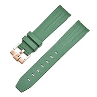 20mm 22mm 21mm Rubber Watch Band For Rolex Strap Brand Watchband Men Replacement Wrist Watch Accessories