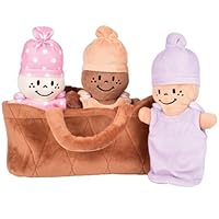 Creative Minds Basket of Babies Soft Baby Dolls, Multicultural Sensory Toys for Diversity, Inclusion and Social Emotional Learning, Baby Toys for All Ages, Set of 6 Plush Dolls, Multicolor