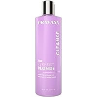 Pravana The Perfect Blonde Purple Toning Shampoo | Neutralizes Brassy, Yellow Tones | For Color-Treated Hair | Adds Strength, Shine, Elasticity | Sulfate Free