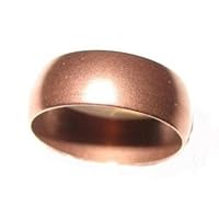Solid Copper Ring Band 8mm Domed Ring for Sports, Joint and Arthritis Pain Relief Made in USA