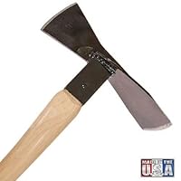 55HX Pulaski Hoe Axe with Wooden Handle - 40-inch, Natural