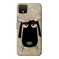 R2826 Cute Cartoon Unsleep Black Sheep Case Cover for Google Pixel 4 XL