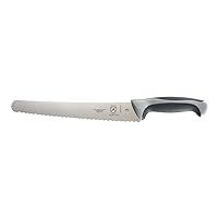 Mercer Culinary Millennia Colors Stainless Steel Bread Knife 10-Inch Wavy Edge Wide, Gray
