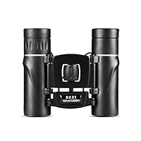 Compact Binocular Telescope, 8x21 Lightweight Foldable Binoculars Easy Focus for Outdoor Hunting, Bird Watching, Traveling, Sightseeing Fit for Adults and Kids（Black）