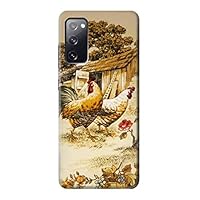 jjphonecase R2181 French Country Chicken Case Cover for Samsung Galaxy S20 FE