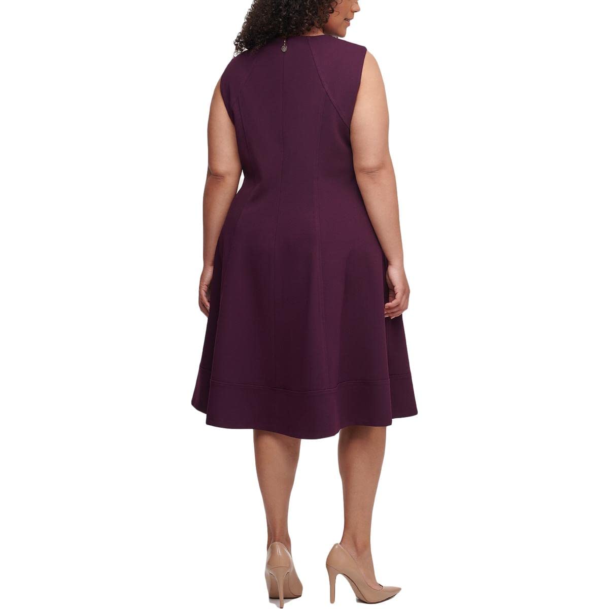 Tommy Hilfiger Women's Plus Size Fit and Flare Dress