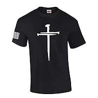 Jesus Nail Cross Coventry Cross of Nails Mens Christian Short Sleeve T-Shirt Graphic Tee
